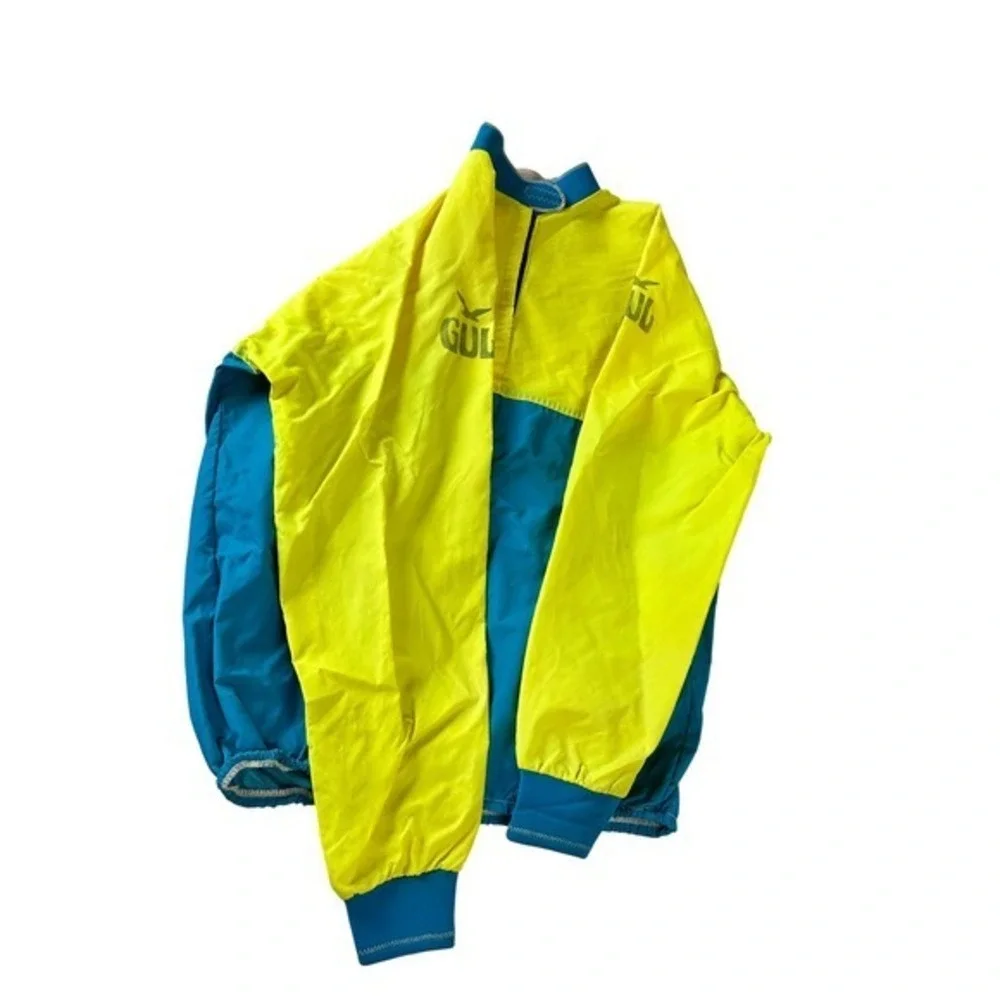 GUL Vintage 70s 80s Windbreaker Jacket Surf Scuba‎ Neon Pullover Men's